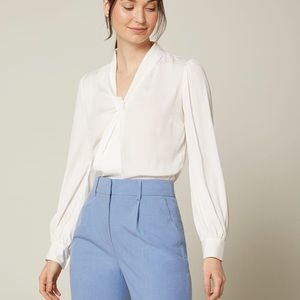 RW&Co Long sleeve Front-Twist Blouse